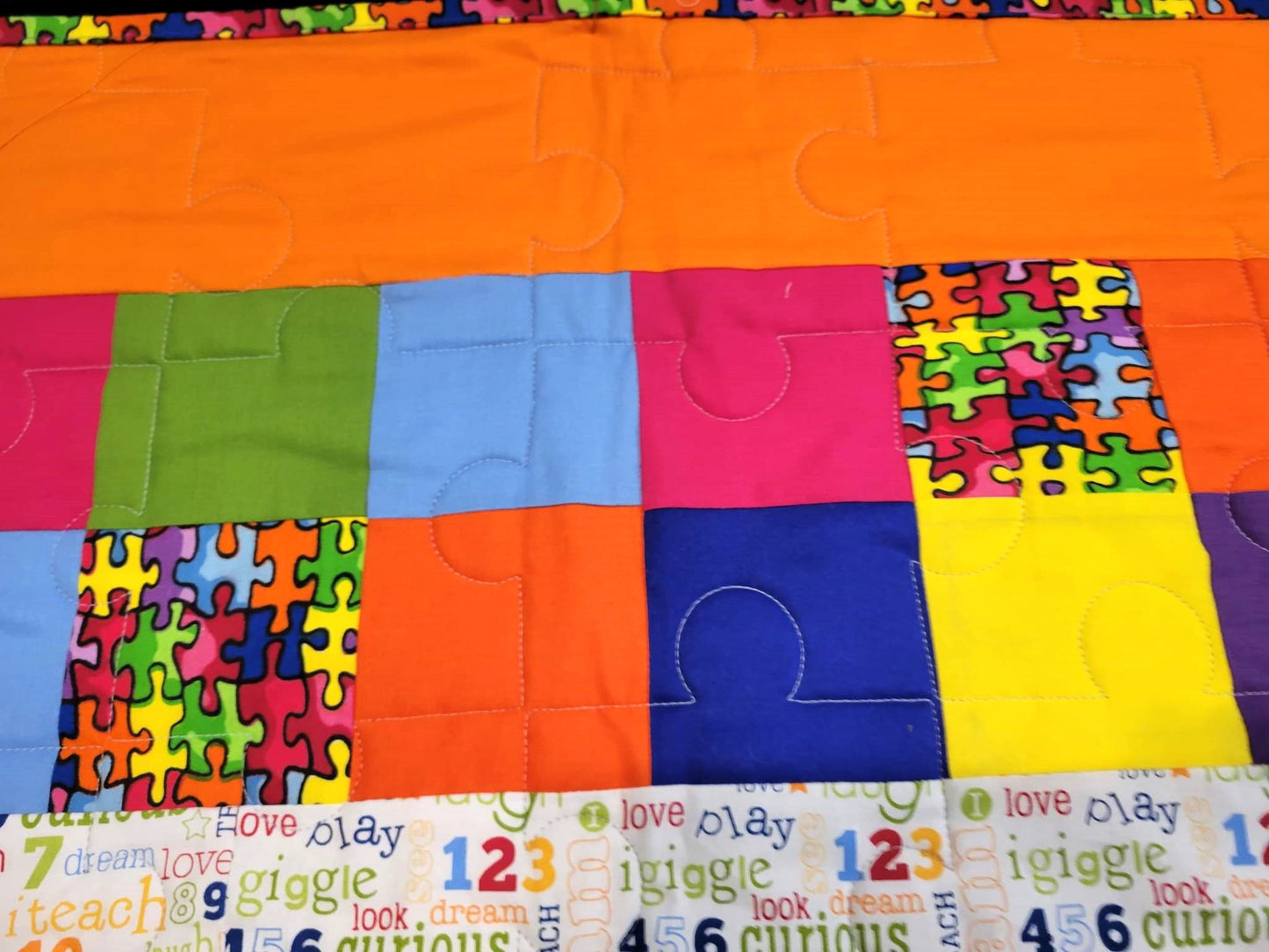 Colorful Autism Quilt