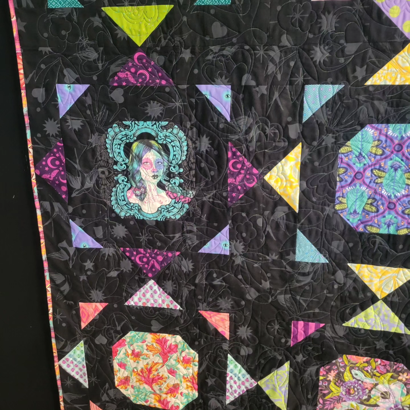 Tula Pink Quilt made with Retired Fabrics