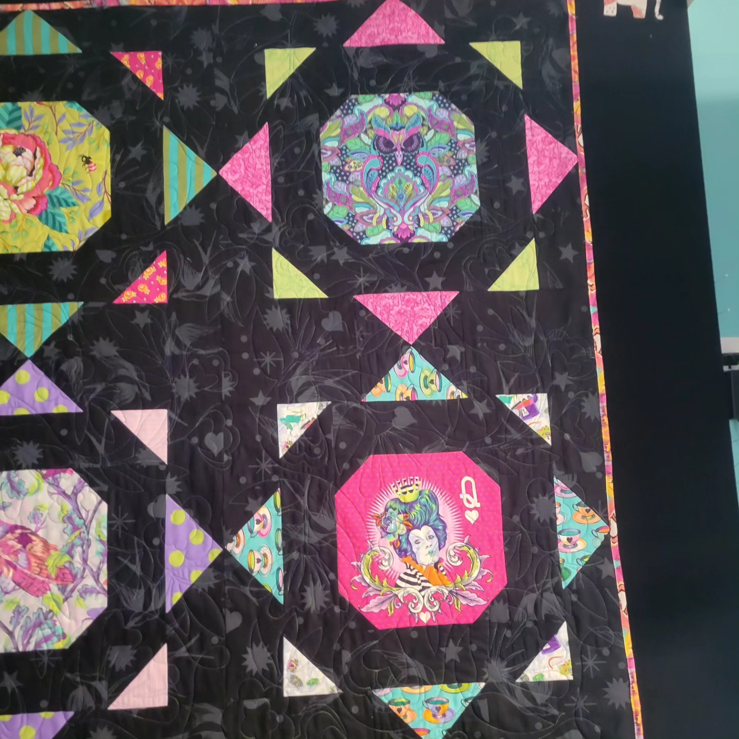 Tula Pink Quilt made with Retired Fabrics