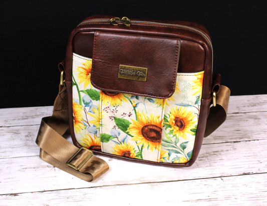 Summer Sunshine Sunflower Ojyma Cross Body Women's Designer Purse