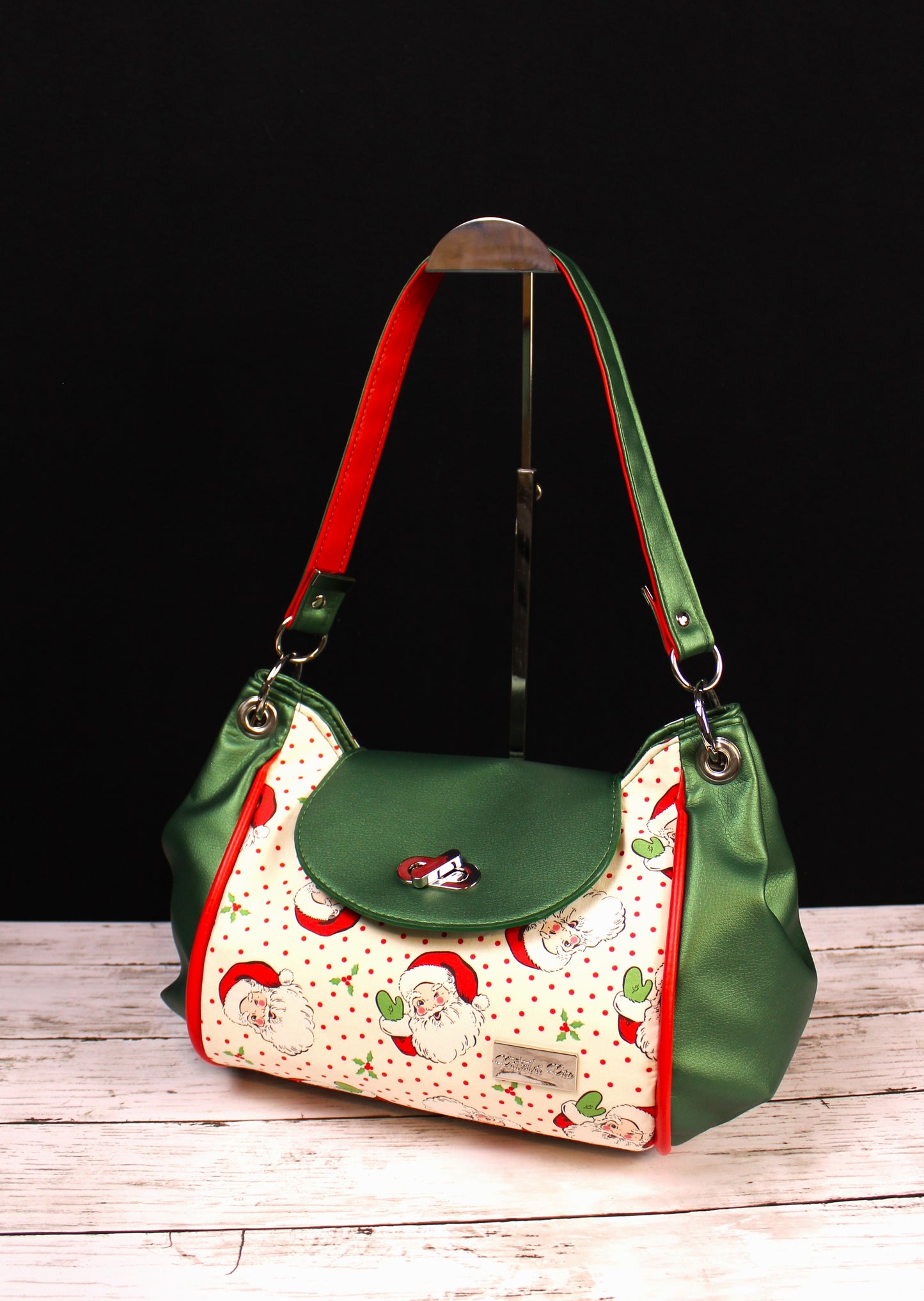 Vintage Santa Designer Handbag - Sequoia Bag Patter by Shamballa Bag Designs