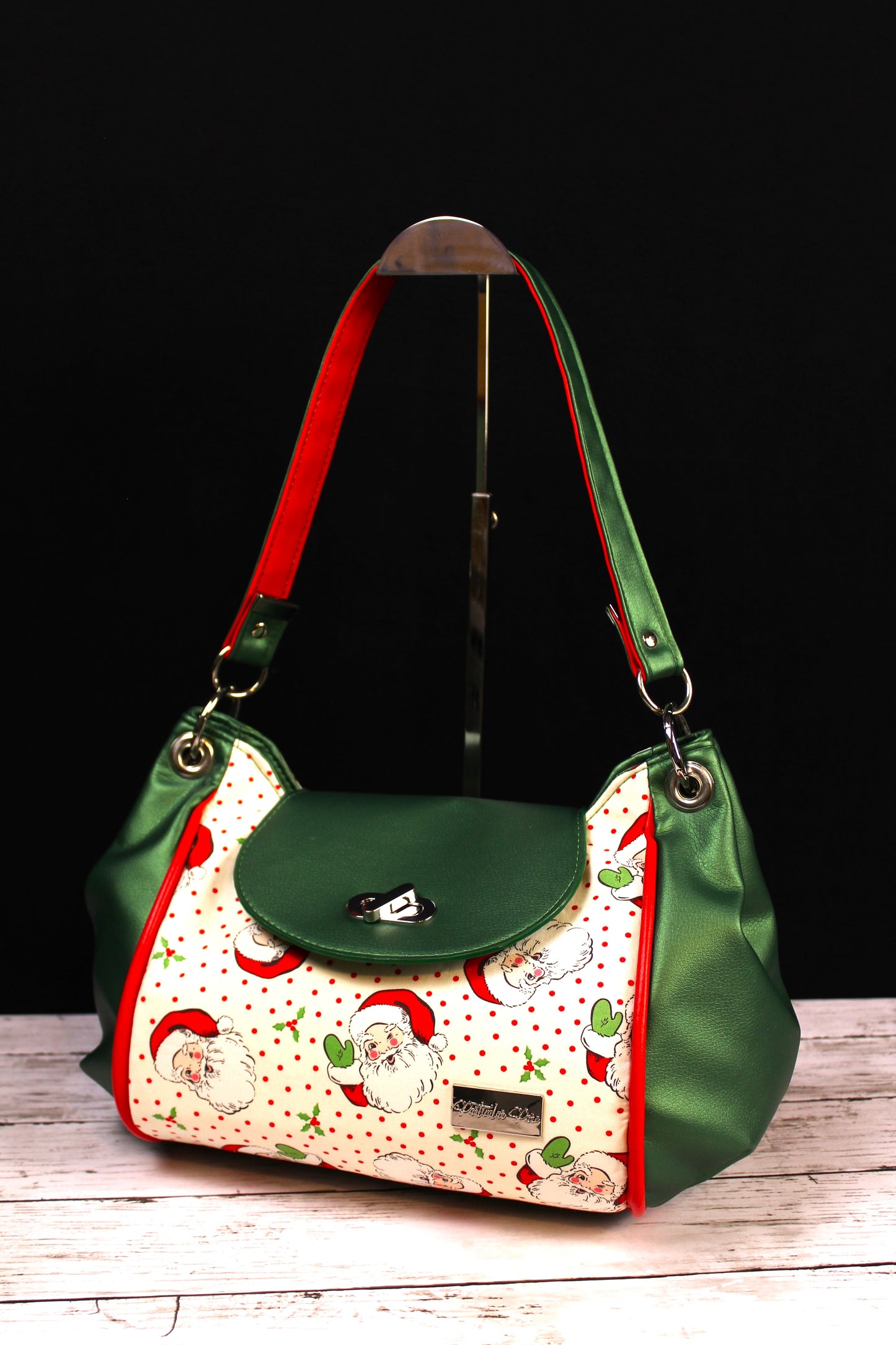 Vintage Santa Designer Handbag - Sequoia Bag Patter by Shamballa Bag Designs