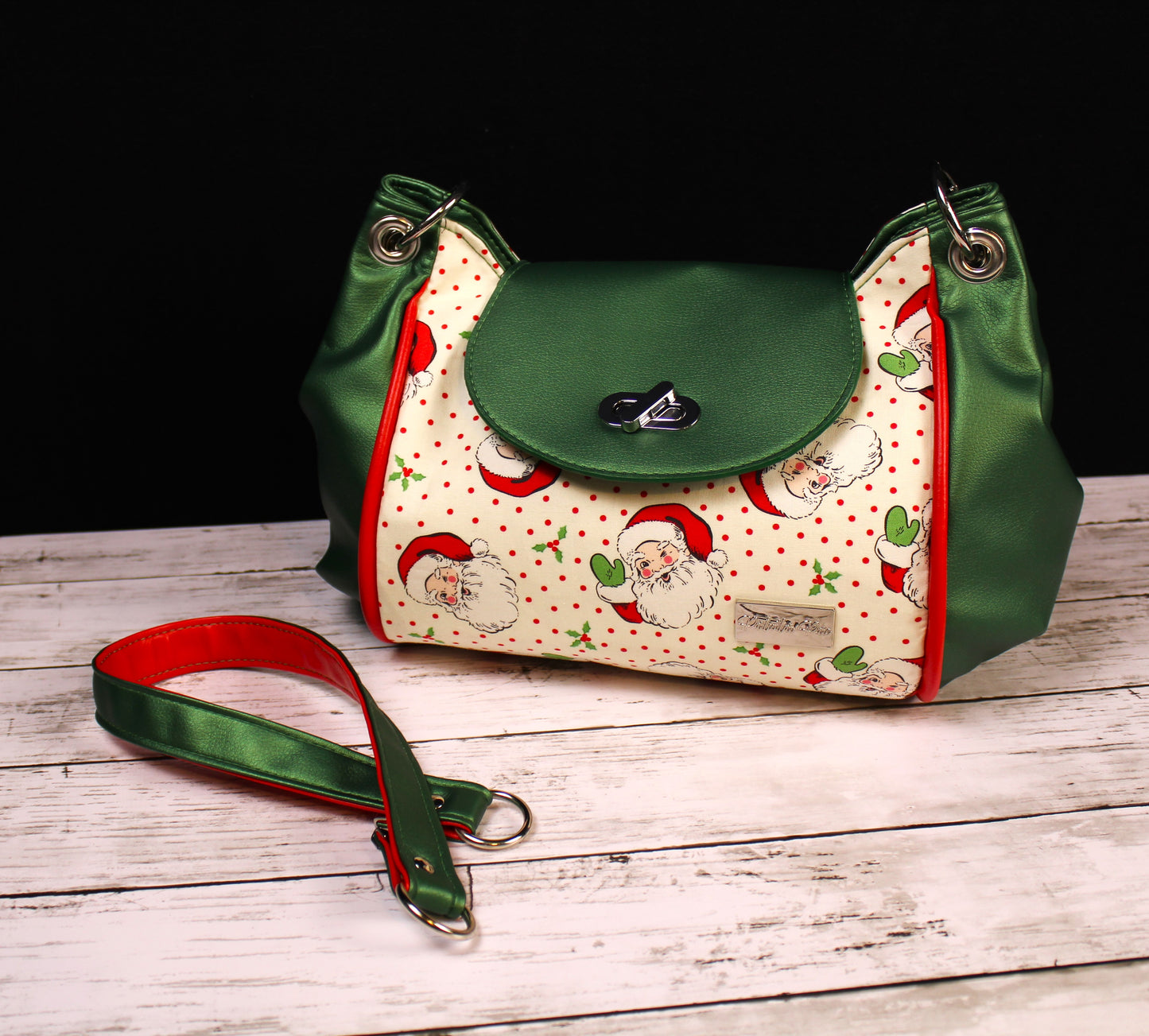 Vintage Santa Designer Handbag - Sequoia Bag Patter by Shamballa Bag Designs