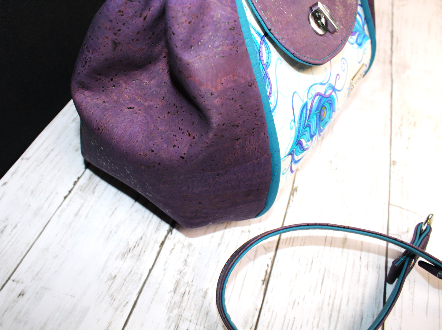 Colorful Peacock Designer Handbag - Sequoia Bag Pattern by Shamballa Bag Designs