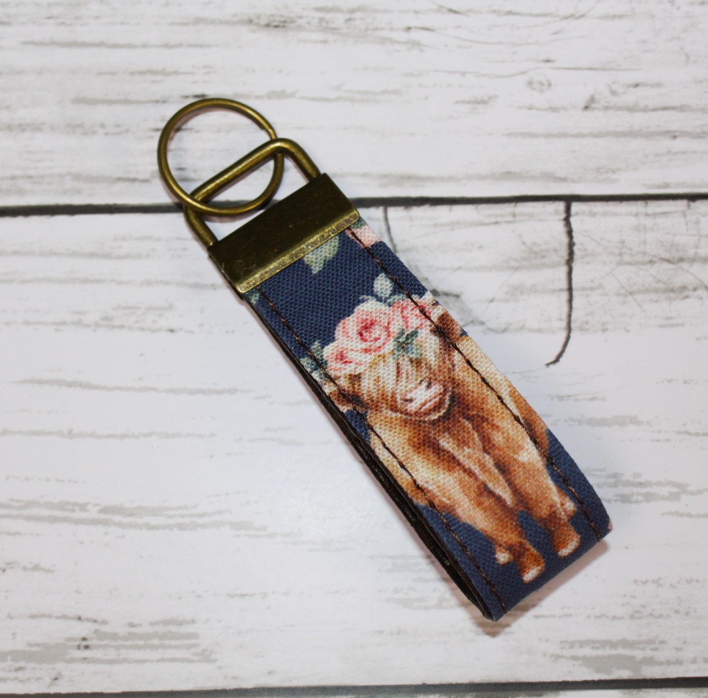 Highland Cow with Pink Roses Designer Handbag - Sequoia Bag Pattern by Shamballa Bag Designs